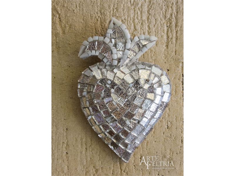 Sacro Cuore piccolo color argento