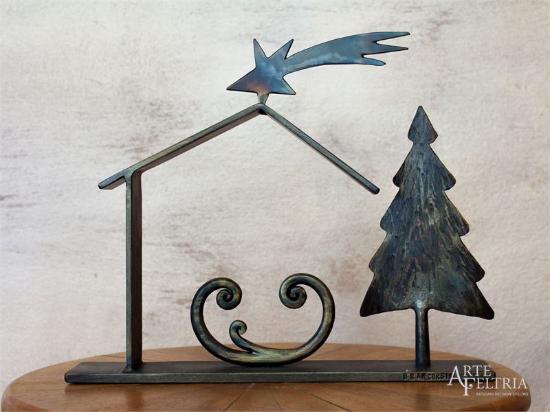 Presepe con personaggi stilizzati