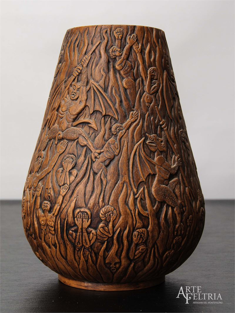 Vaso Sermonti su piatto girevole
