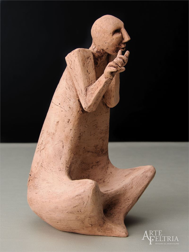 Flautista rosa su piatto girevole